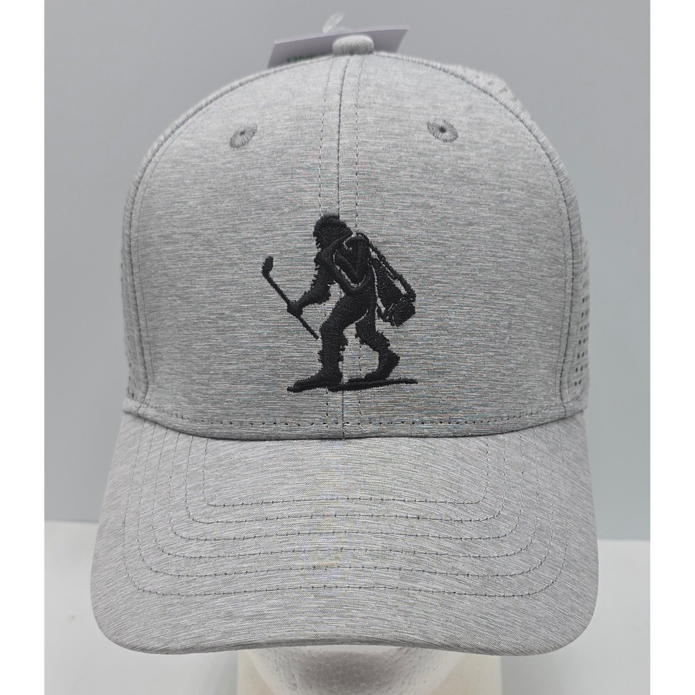 Athletic Works Golf Snapback Hat Gray Bigfoot Sasquatch Cap NWT